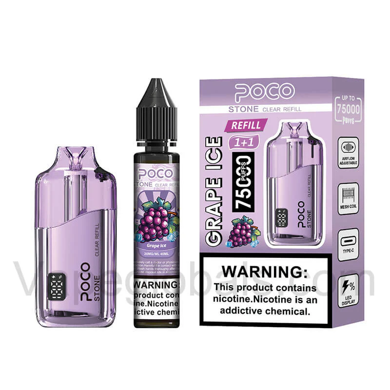 POCO STONE 75000 Puffs Refillable Disposable Vape - Image 5