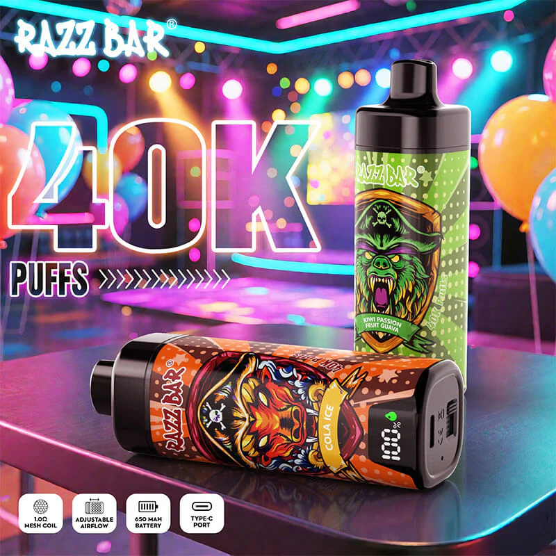 Razz Bar 40000 Puffs Disposable Vape - Image 4
