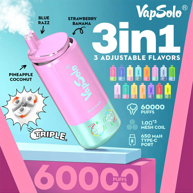 Vapsolo Triple 60000 Puffs Disposable Vape - Image 4