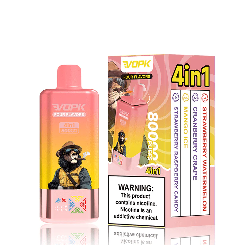 VOPK 80000 Puffs 4in1 Flavors Disposable Vape - Image 8