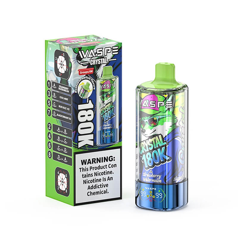 Waspe Crystal 180000 Puffs 8 Flavors Disposable Vape - Image 2