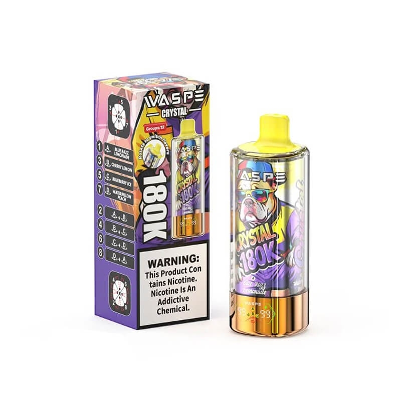 Waspe Crystal 180000 Puffs 8 Flavors Disposable Vape - Image 3